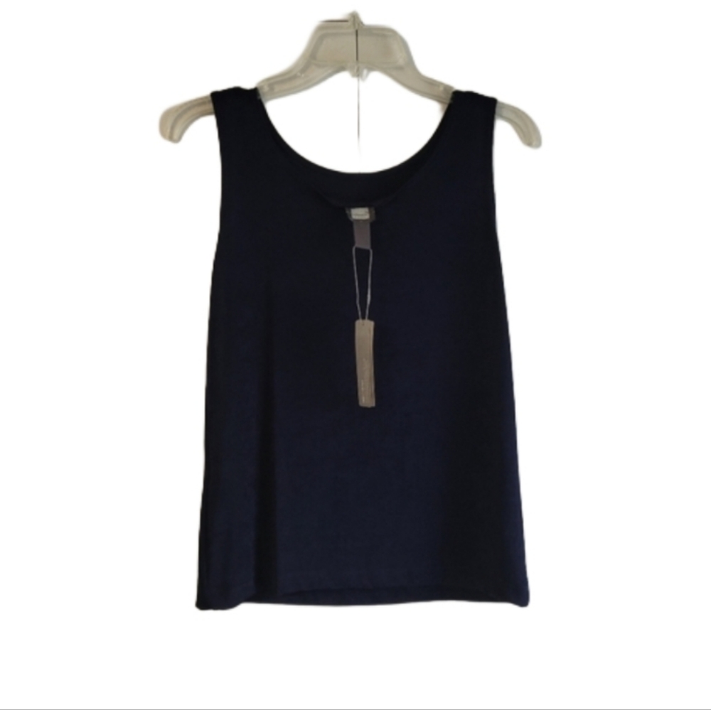 Chico's Travelers Essentials Reversible Tank Women's Size 0 Sleeveless Blue